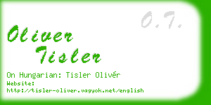 oliver tisler business card